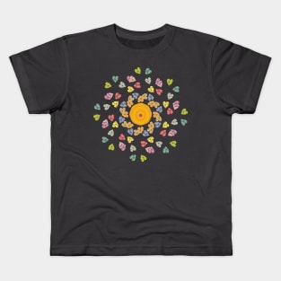 The tangle is unwound in the form of hearts Kids T-Shirt